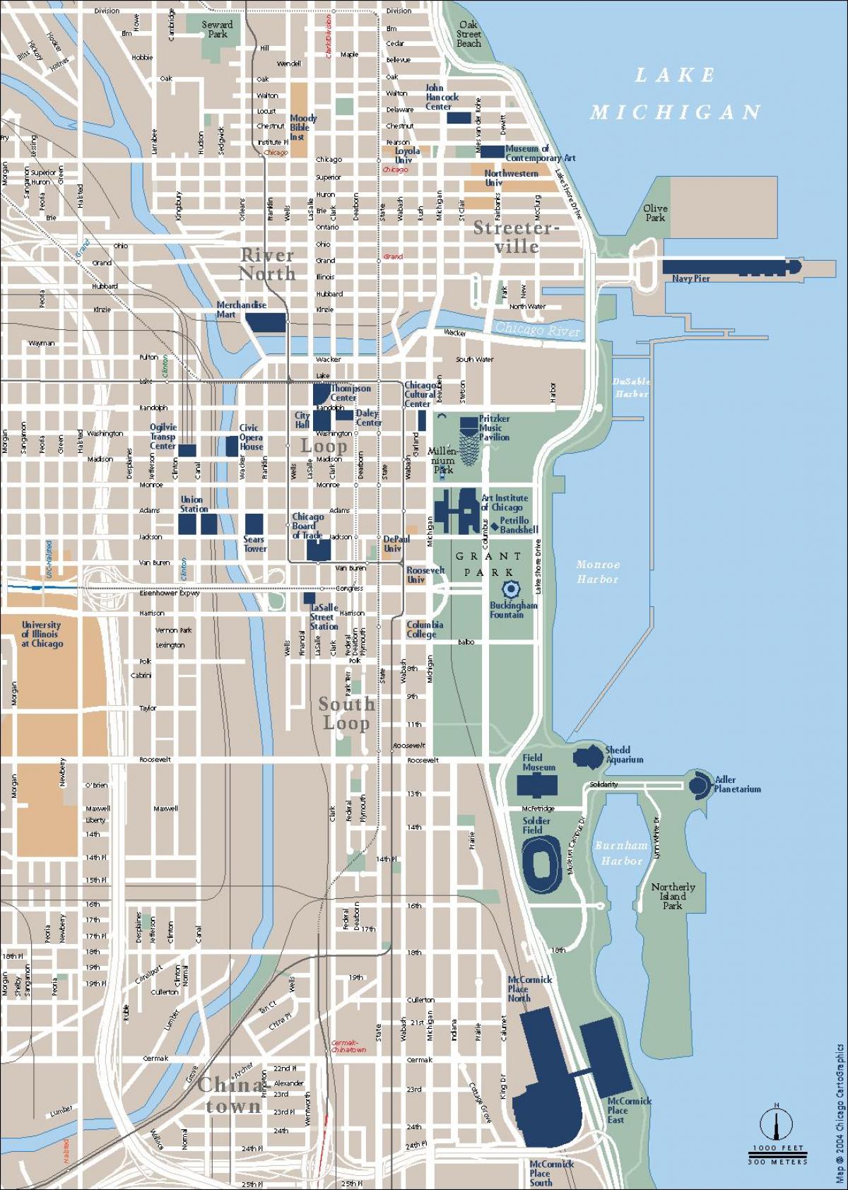 liikluse kaardil Chicago