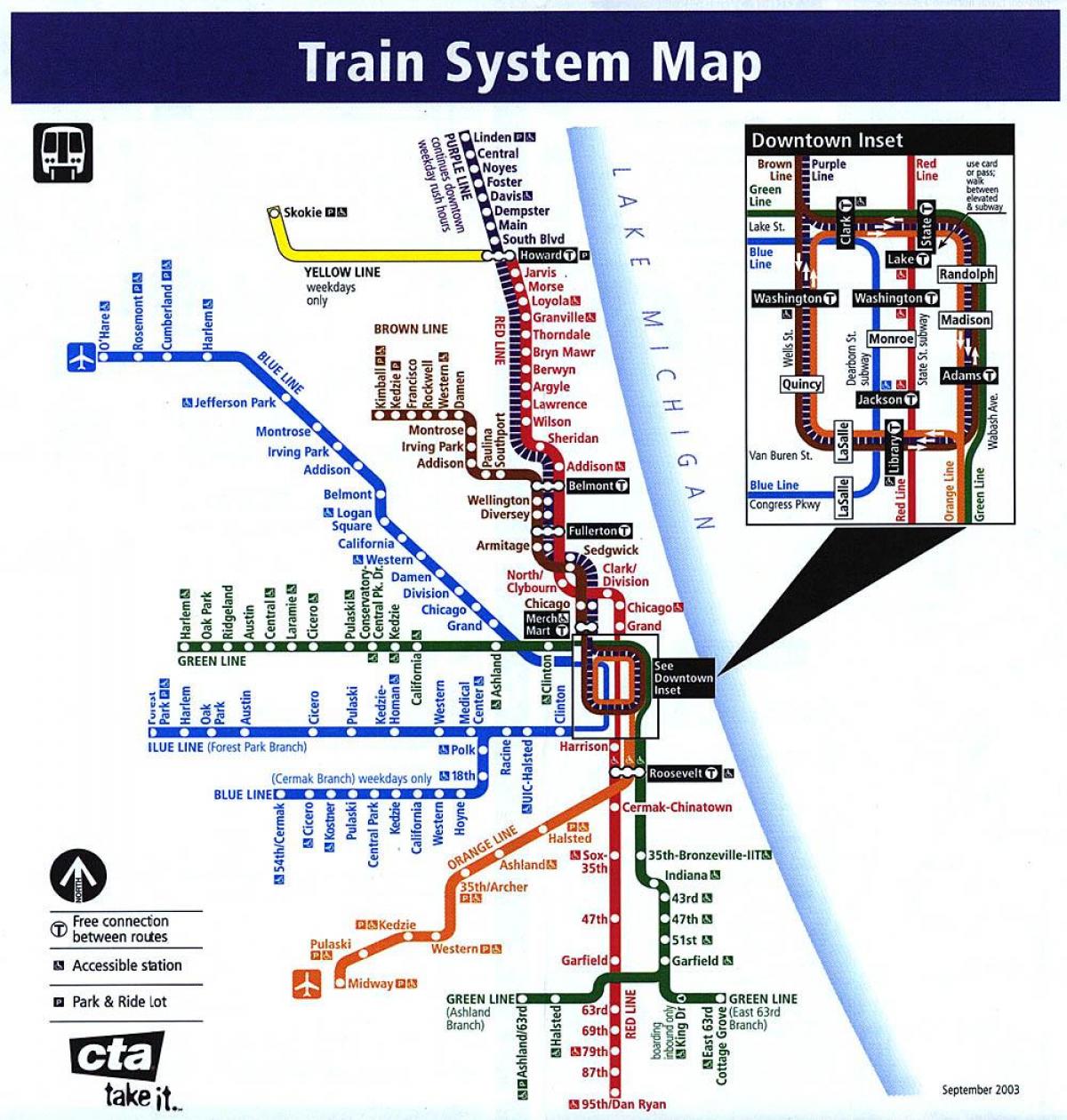 rongi kaart Chicago