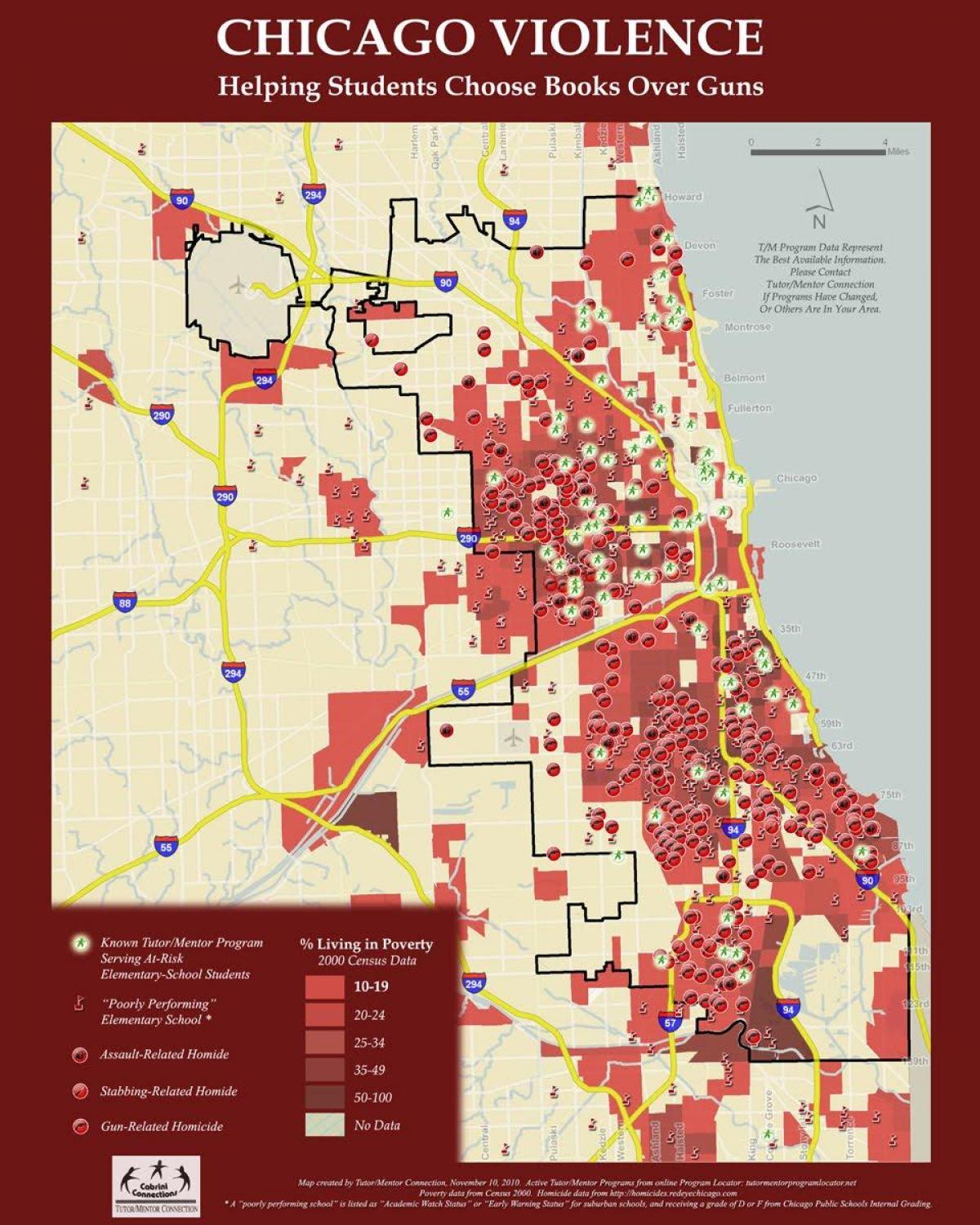 kuritegevuse kaart Chicago