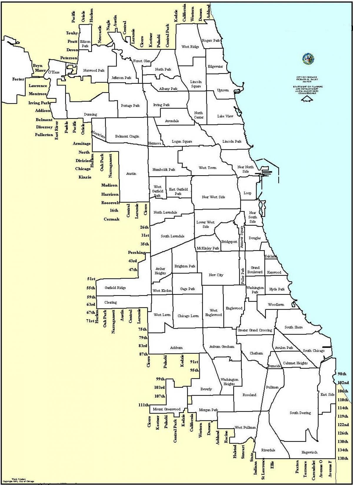 tsoneerimise kaart Chicago