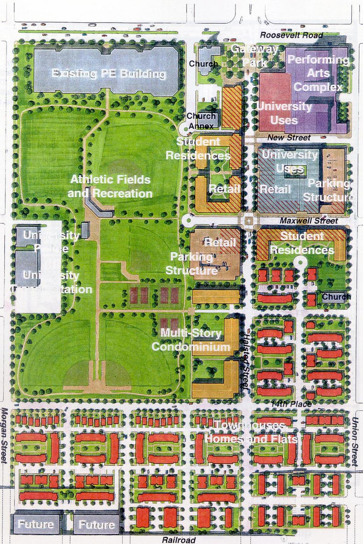 kaart UIC ida-campus