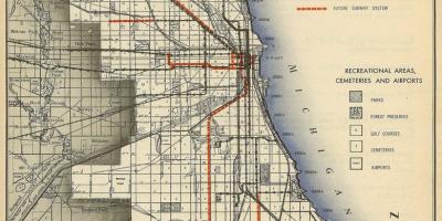 Kaart Chicago metroo