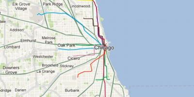 Chicago sinine joon rongi kaart