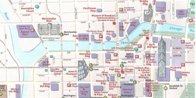 Tourist map of Chicago