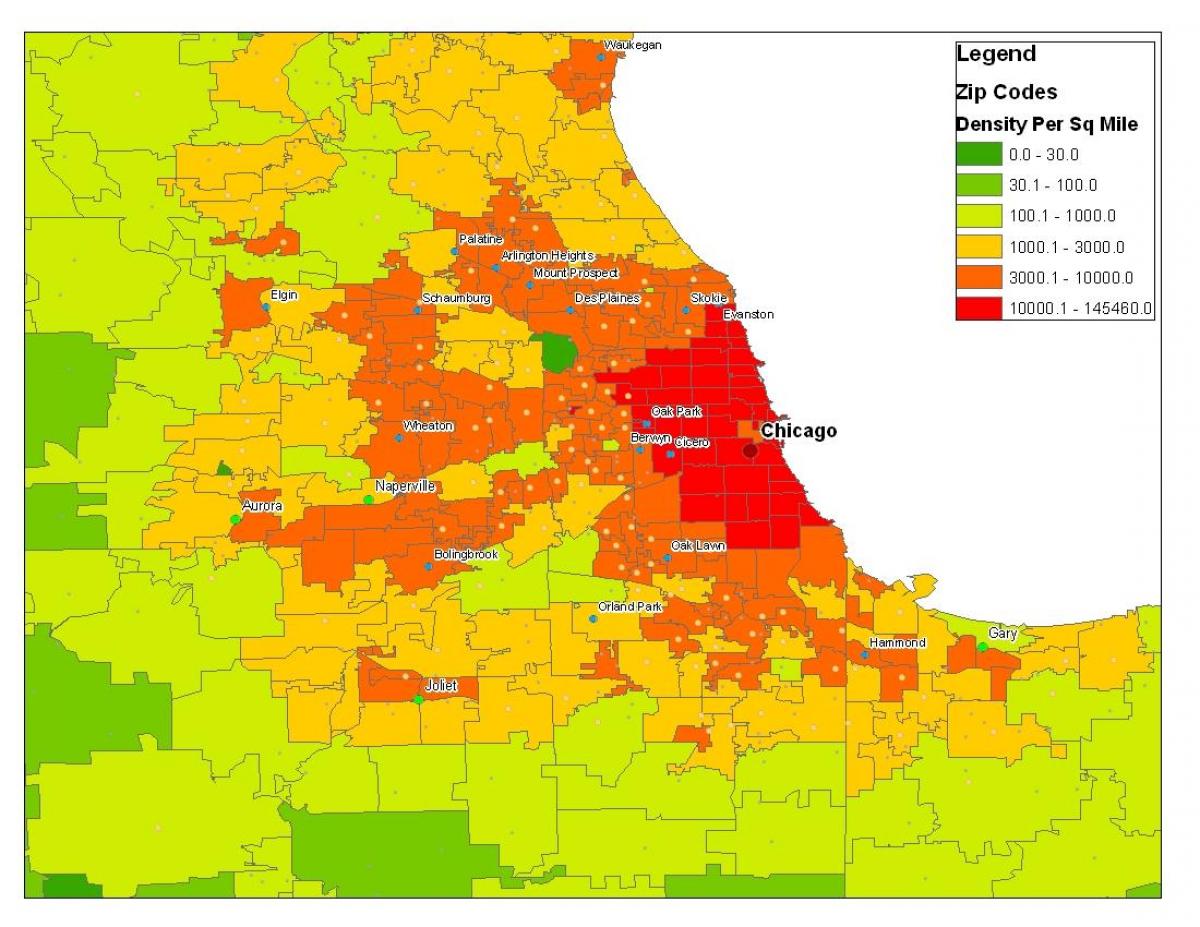 demograafiline kaart Chicago