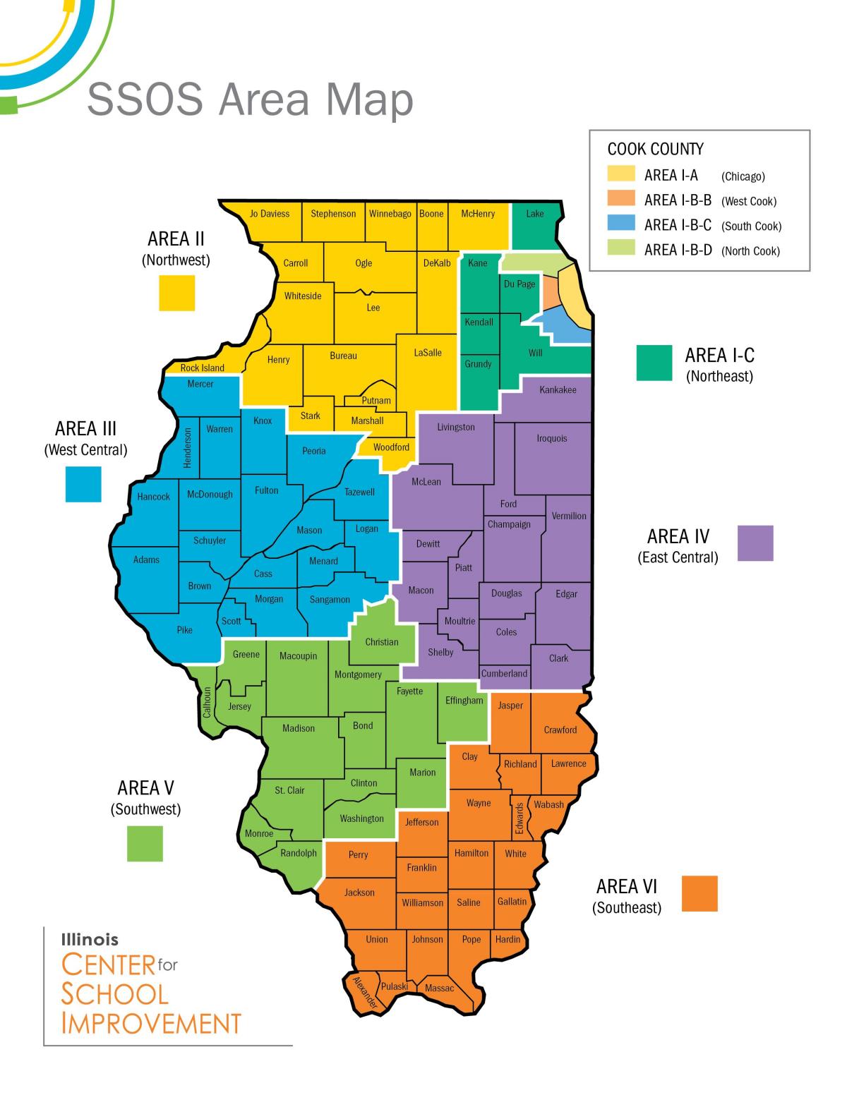 Chicago riigikoolid kaart