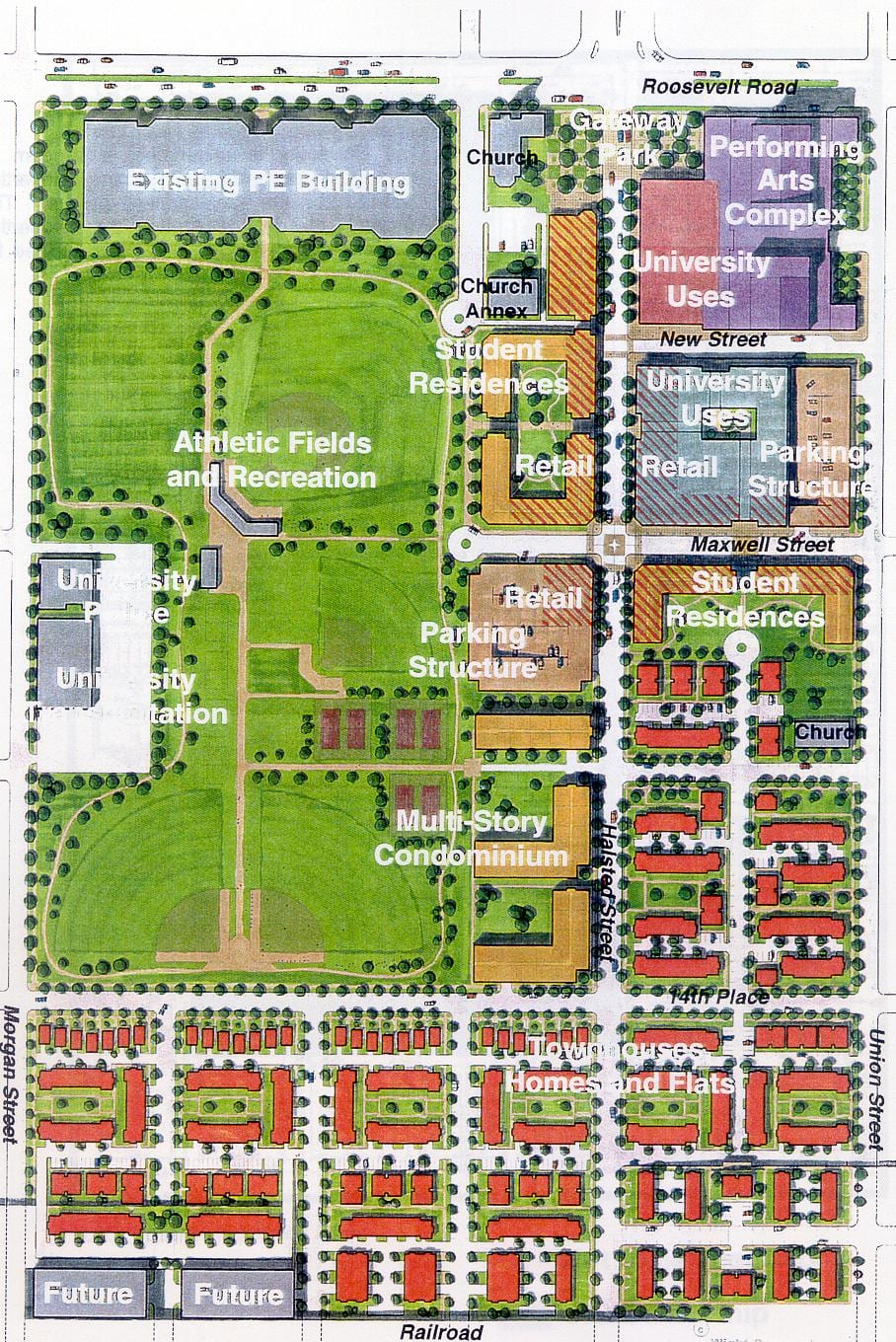 kaart UIC ida-campus