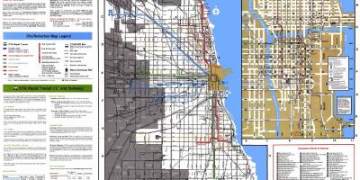 Bussi liinid Chicago kaart