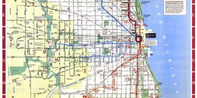 Kaart Chicago linna piires