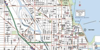 Street map of Chicago