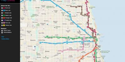Chicago ühistransport kaart