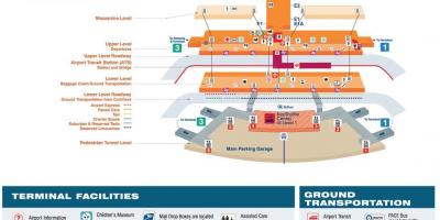 Kaart O Hare terminal 2