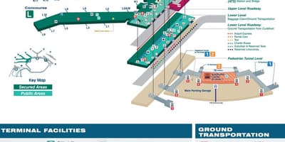 Chicago O Hare airport värava kaart