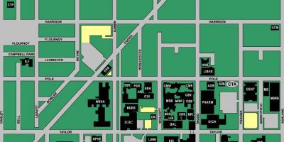 Kaart UIC-west campus